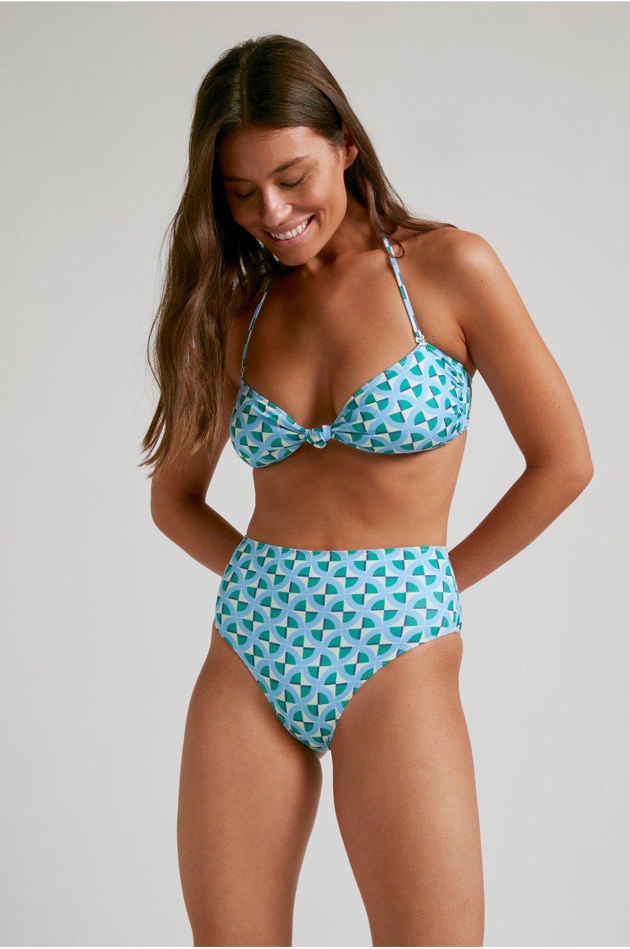 Maillot de bain 2 pièces Bandeau Calma Culotte Haute | Robin Collection