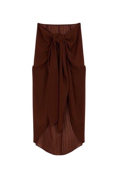 Falda Pareo Chocolate|Robin Collection