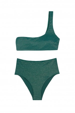 LuckyGreen bandeau high bikini