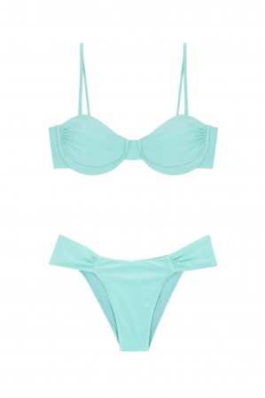 Bikini Balconette Turquoise|Robin Collection