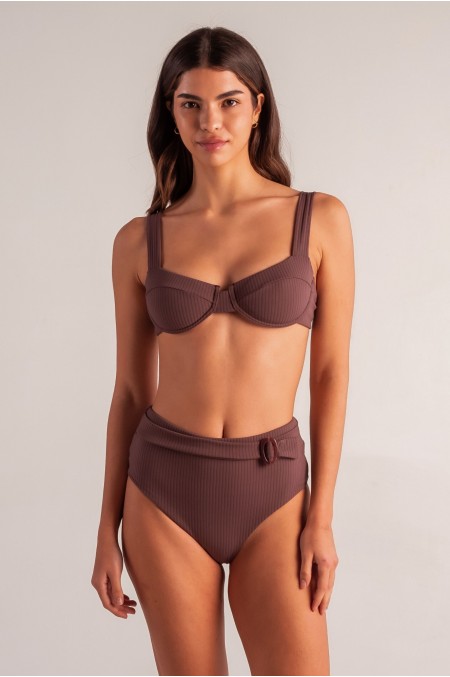 Chocolate balconette Bikini...