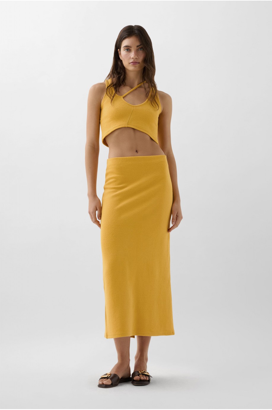 Midi Skirt With Slit