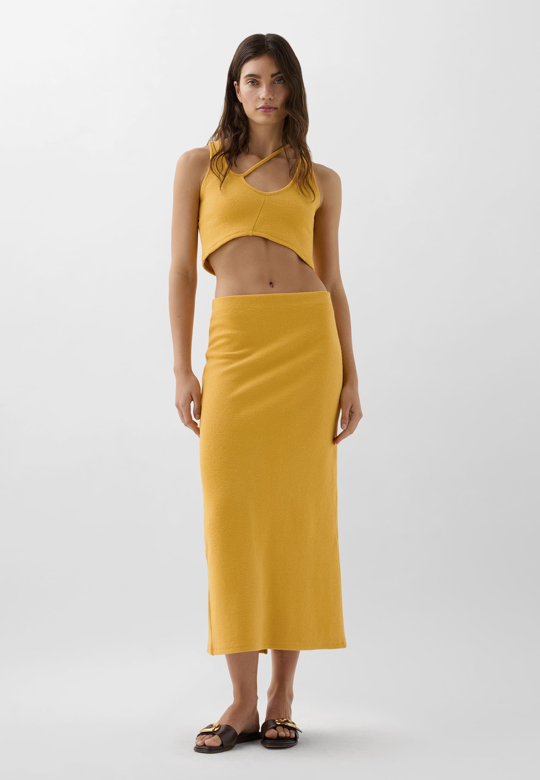 Falda Midi Abertura | Robin Collection