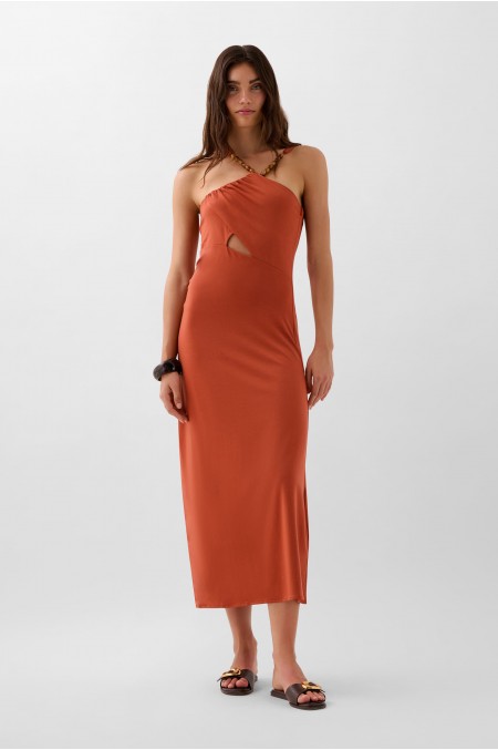 Asymmetric Midi Dress