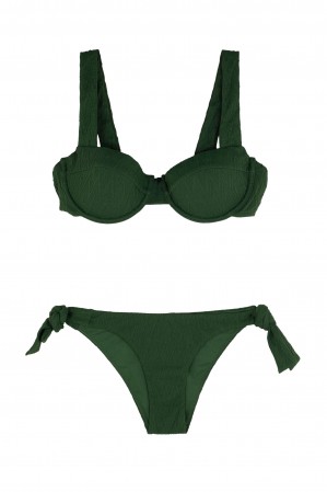 Bikini Balconette Verde Lazo | Robin Collection