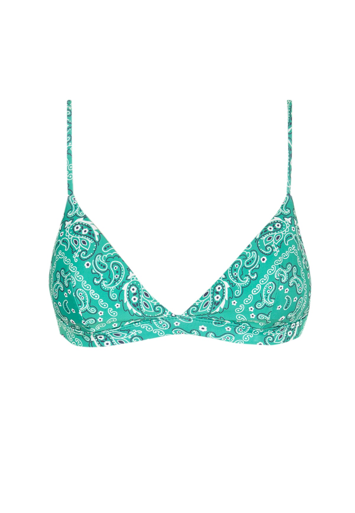 Haut de Bikini Sporty Bandana Verde