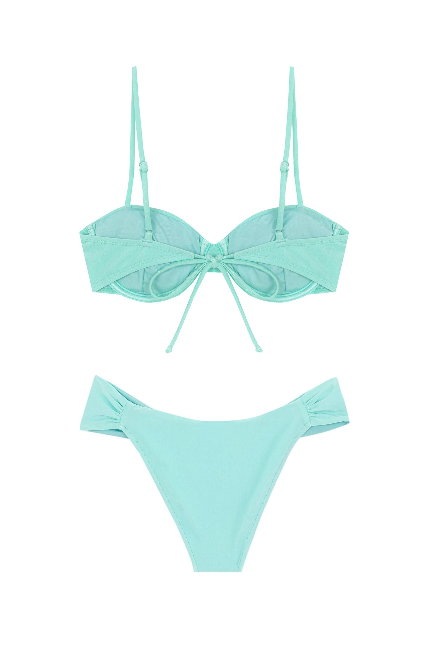 Maillot de bain 2 pièces Balconnet Turquoise