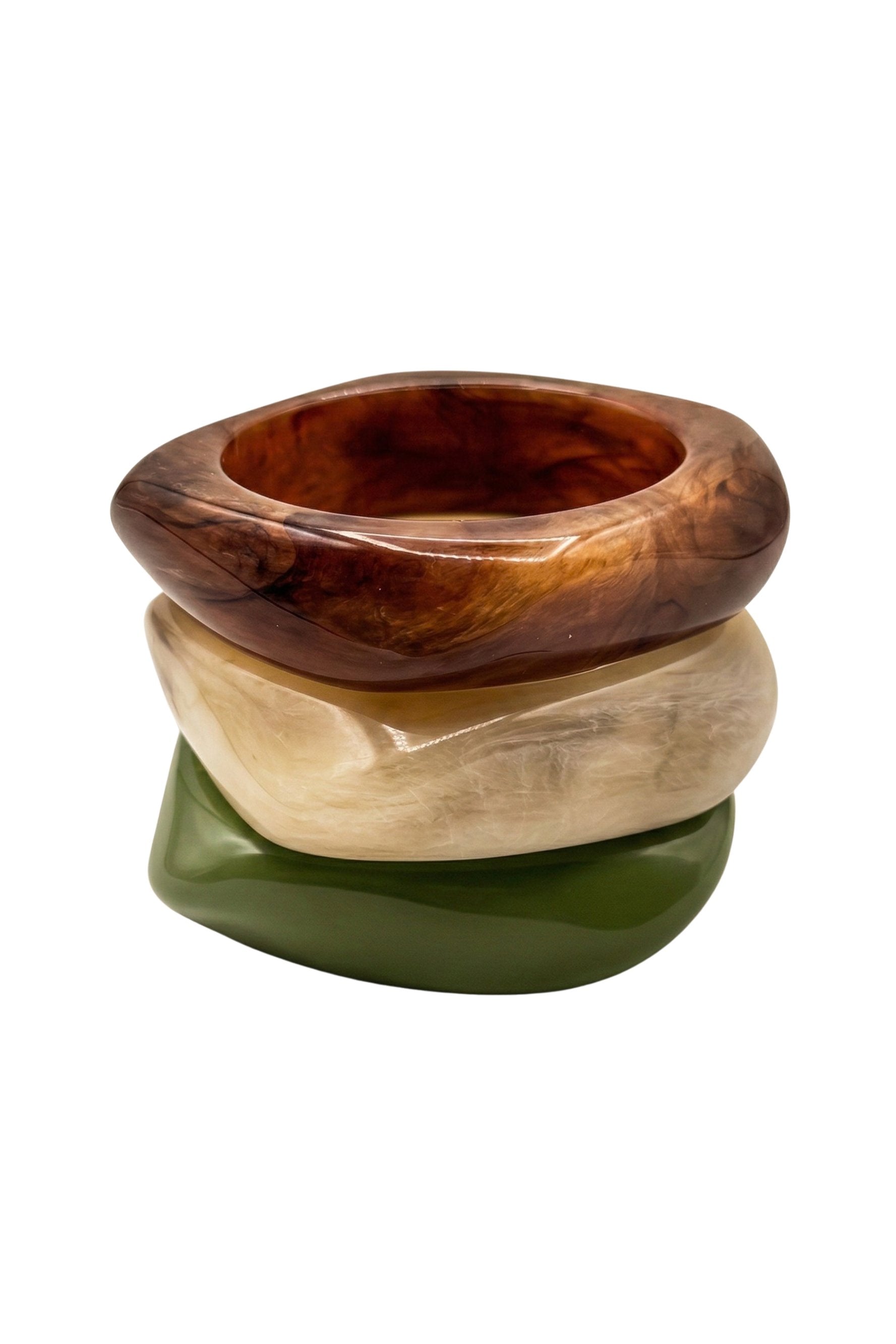 Set pulseras tricolor