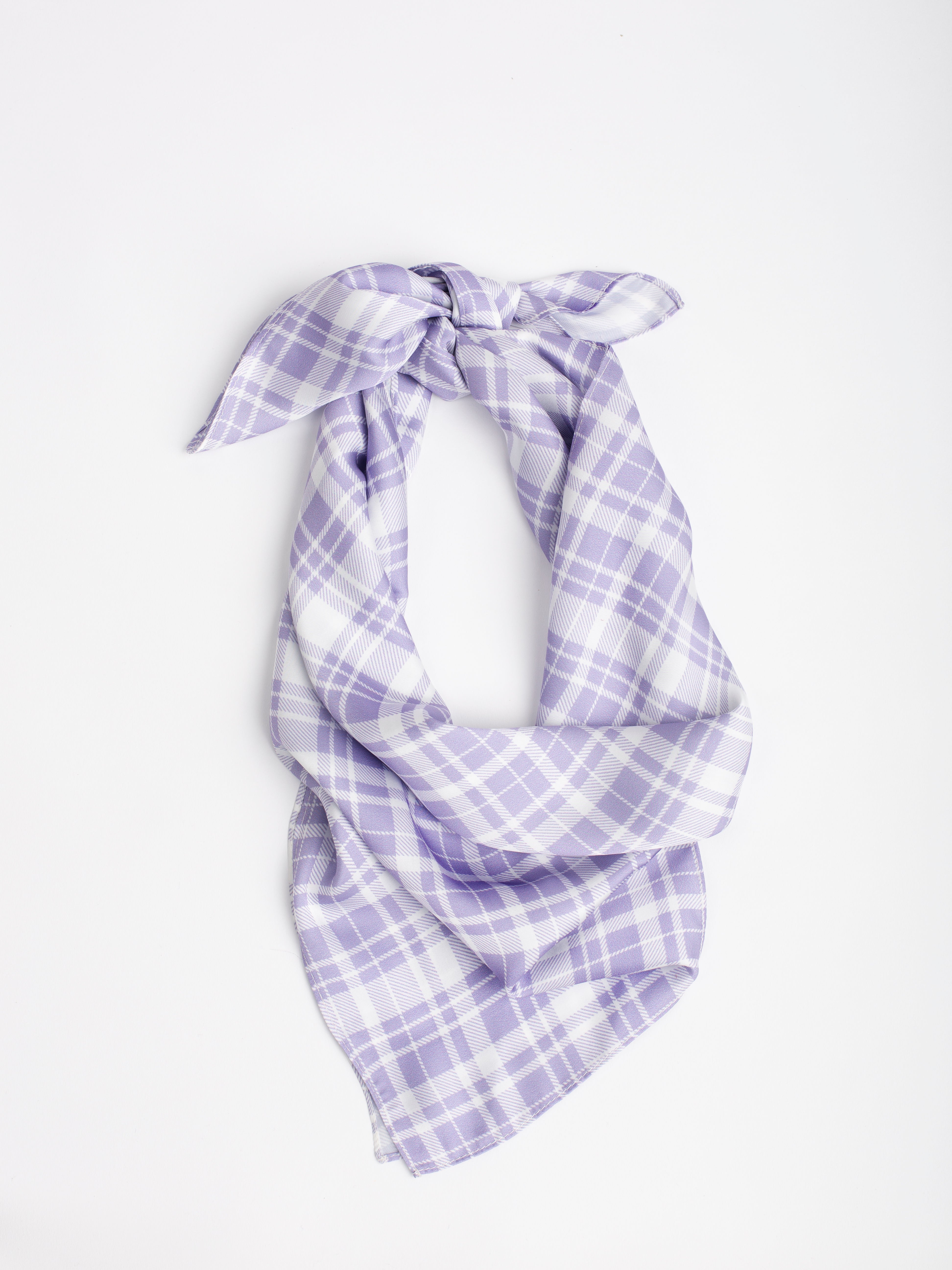 Lavanda Checkered Scarf